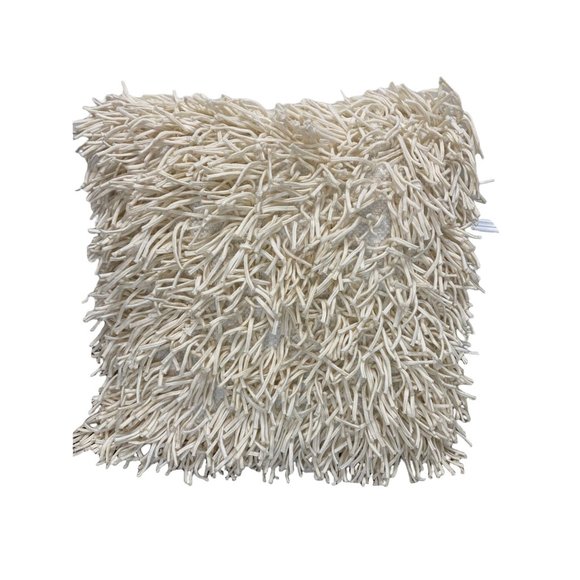 Cynthia Rowley minimalist off-white accent pillow 100% cotton - Picture 1 of 3